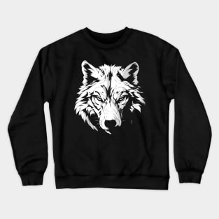 wolf face Crewneck Sweatshirt